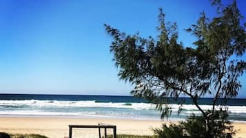 Beach nearby, sun-loungers