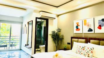 Monolocale Superior, 1 letto king | Materassi a doppio strato, una cassaforte in camera