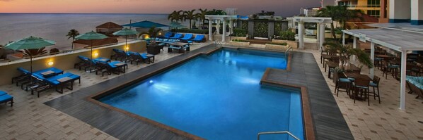 Indoor pool, outdoor pool
