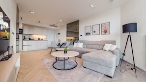 Apartament (A 607) | Living area | Plasma TV - Apartamenty Sun & Snow Qinea (Rewal)