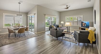 Everything! 3/2, FREE golf & 4-seat cart, RESIDENT passes, pets.