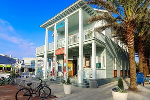 Staying at Central Square offers a convenient location near Sundog Books and a charming balcony with a view.