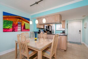 Condo, 2 Bedrooms | Dining - Carlos Pointe Beach Club # 324 - 8350 Estero Blvd by Coastal Vacation Properties (Fort Myers Beach)