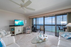 Condo, 2 Bedrooms | Living room - Ambassador # 905 - 26300 Hickory Blvd by Coastal Vacation Properties (Bonita Springs)