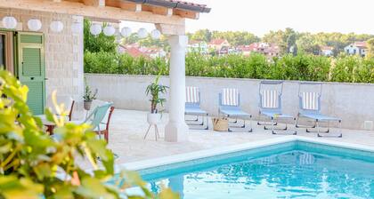 A new built Villa at the heart of Vrboska on the island of Hvar.