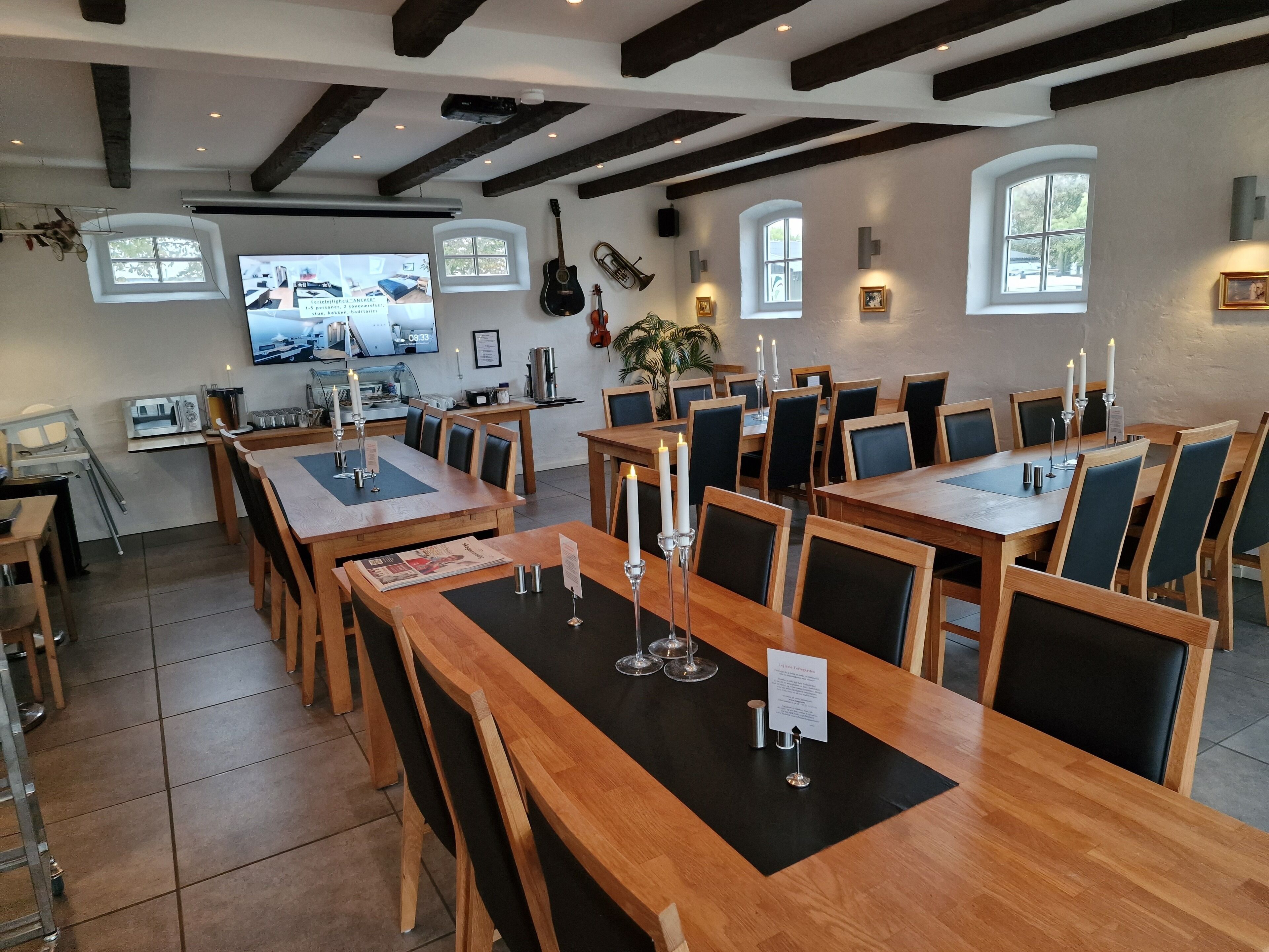 Tägliches Frühstücksbuffet (125 DKK pro Person)