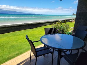 Outdoor dining - Exquisite Direct Sunset & Oceanview 4 Miles! Pool (Lahaina)