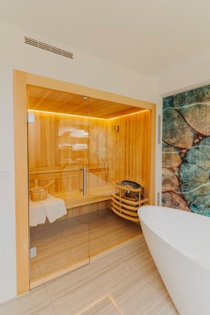 Sauna - Luxurious loft with large sun terrace and sauna (München)