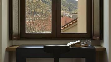 Panoramic Studio Suite (Meteora View) | Premium bedding, down comforters, free minibar items, in-room safe