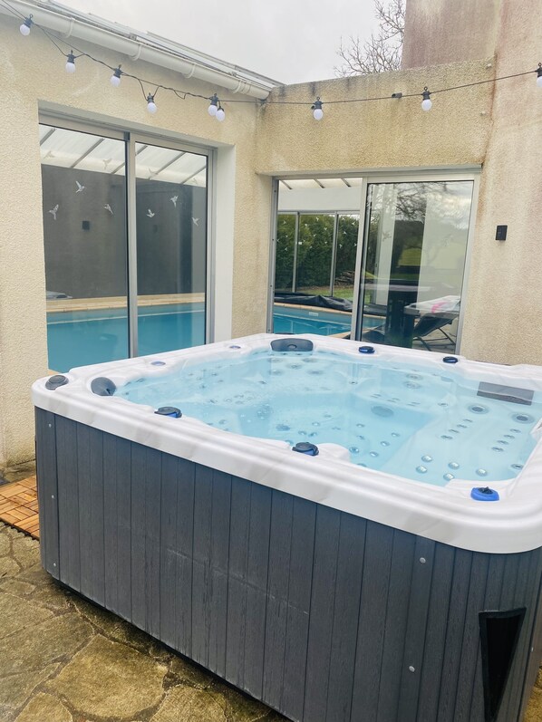 Indoor pool, a heated pool