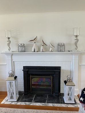 Fire Place - Waterfront HarborView Property w/ Private Sandy Beach (Mattapoisett)