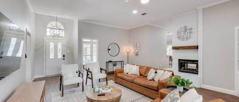 TV, fireplace, stereo, offices