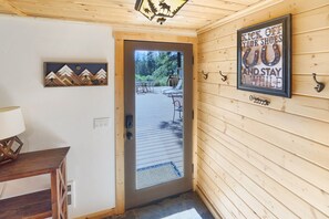 Interior - Riverfront Cabin w/ Trails, Hot Tub, Wood Stove, AC & River Views + dogs OK (Bend)