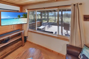 Smart TV, libros y estéreo 