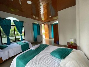 Comfort Double Room, 2 Double Beds, Balcony | Minibar, free WiFi, bed sheets