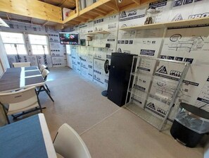 Dining - Private RV covered site with attached living area. (Yellville)