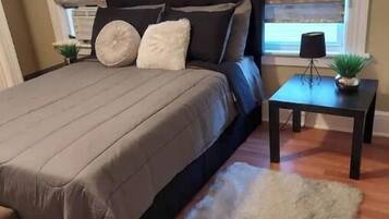 2 bedrooms, in-room safe, iron/ironing board, WiFi