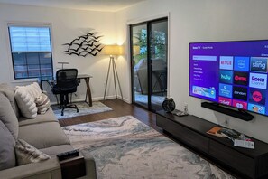 TV, fireplace, DVD player