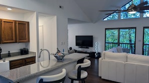 TV, fireplace, DVD player