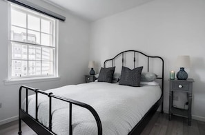 1 bedroom, iron/ironing board, travel crib, free WiFi