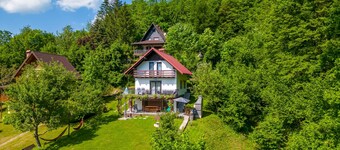 Ideal oasis for a vacation surrounded with forest