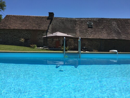 Beautiful luxury restored gîte with private solar heated pool.