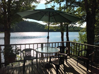 Toddy's camp on the pond