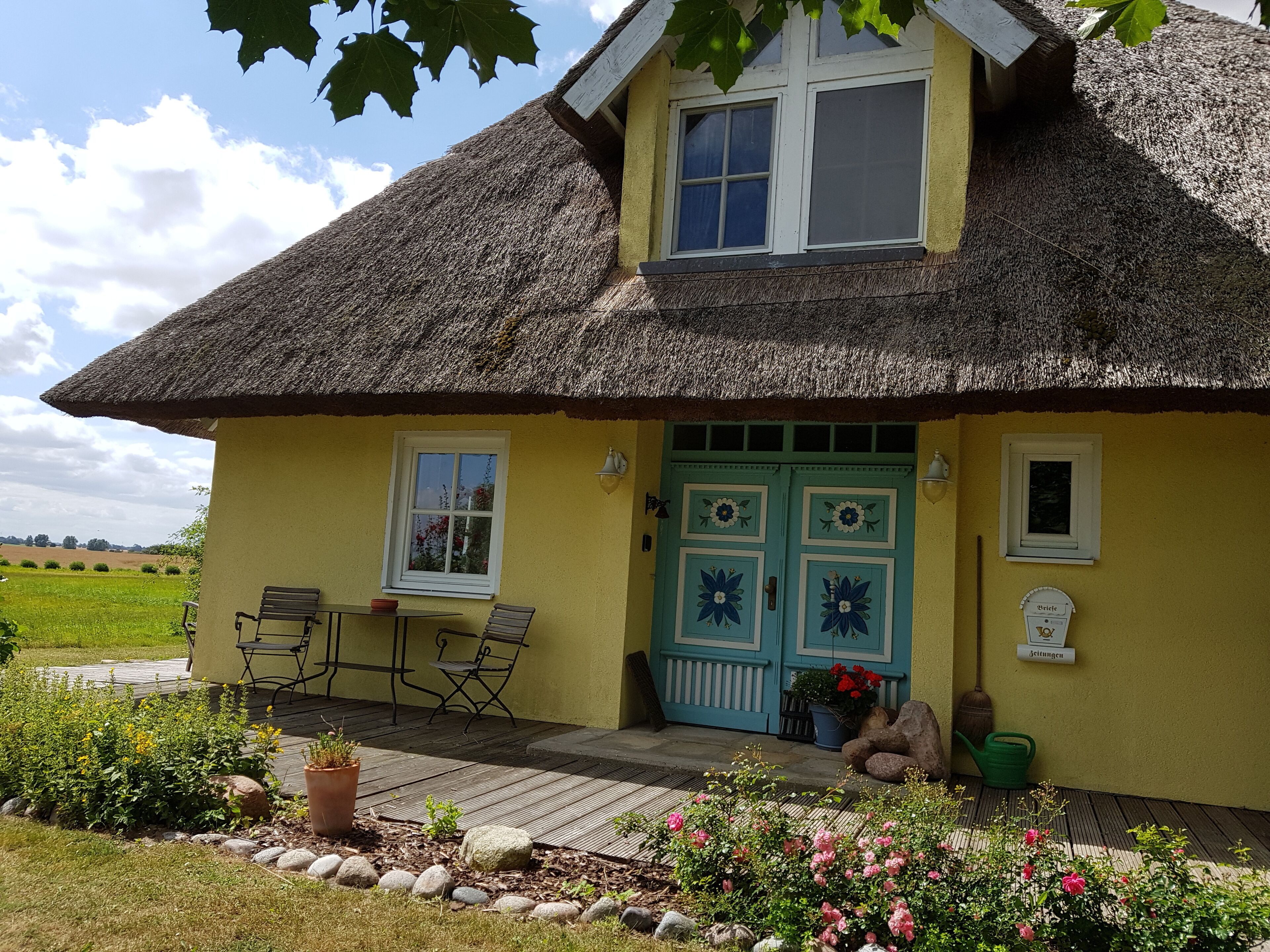 Das Reetdachhaus Silmenitz 1b auf Rügen