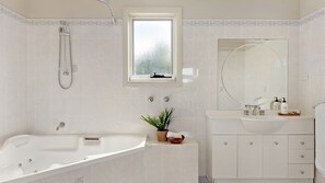 Baignoire, sèche-cheveux