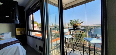 Decorated apartment with a view