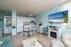 Condo, 1 Bedroom | Dining - Estero Beach and Tennis Club # 302a - 7300 Estero Blvd by Coastal Vacation Properties (Fort Myers Beach)