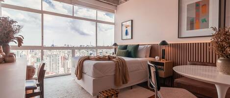 1 slaapkamer, een strijkplank/strijkijzer, internet, beddengoed