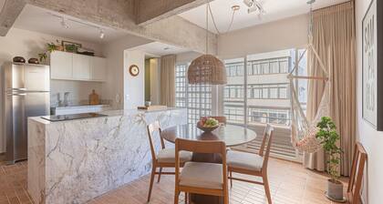 Bright Boho Chic with a Stunning View in Jardins