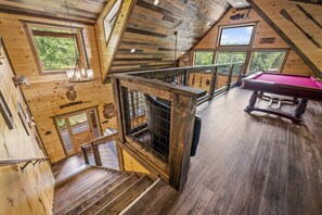 Interior - New Millon Dollar Cabin on a Peaceful, Secluded, Tranquil, Fishing Pond/Lake 
   (Pigeon Forge)