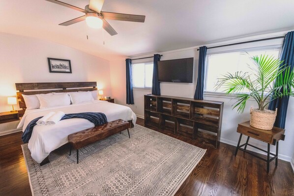 5 habitaciones, tabla de planchar con plancha y wifi gratis 