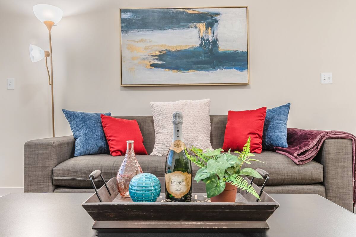 Comfort Apartment | Living area | 55-inch Smart TV with digital channels, TV