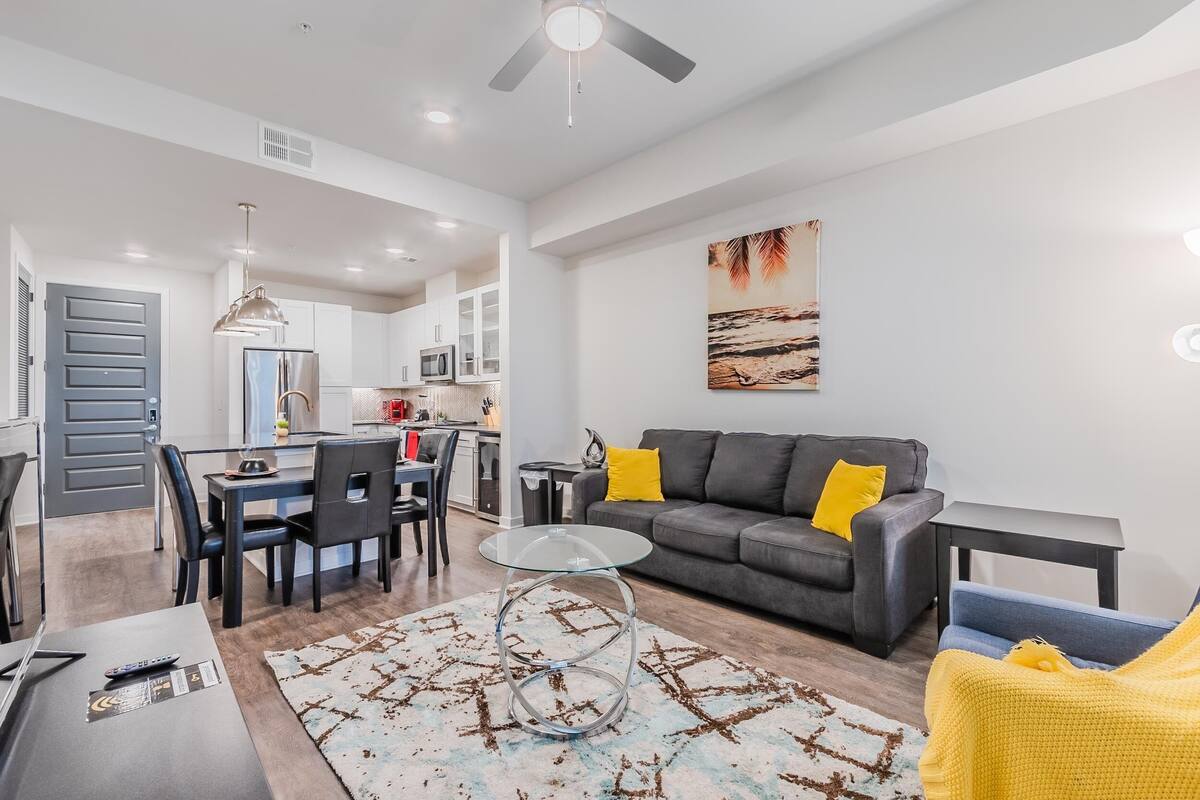 Comfort Apartment | Living area | 55-inch Smart TV with digital channels, TV