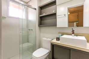 Hair dryer, towels - Partial SEA VIEW | Barbecue Grill on Balcony #CA09 (Florianópolis)