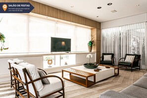 Lobby - WI-FI 200MB | 350m from Jurerê Beach #JA11 (Florianópolis)