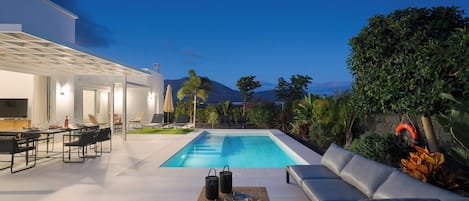 A heated pool