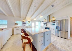 Private kitchen - SoulShine - Beach Front, Private Swimming Pool, Pet Friendly! (St. George Island)
