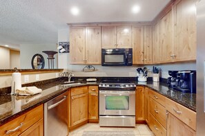 Microwave, oven, stovetop, dishwasher