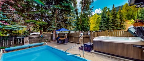A heated pool