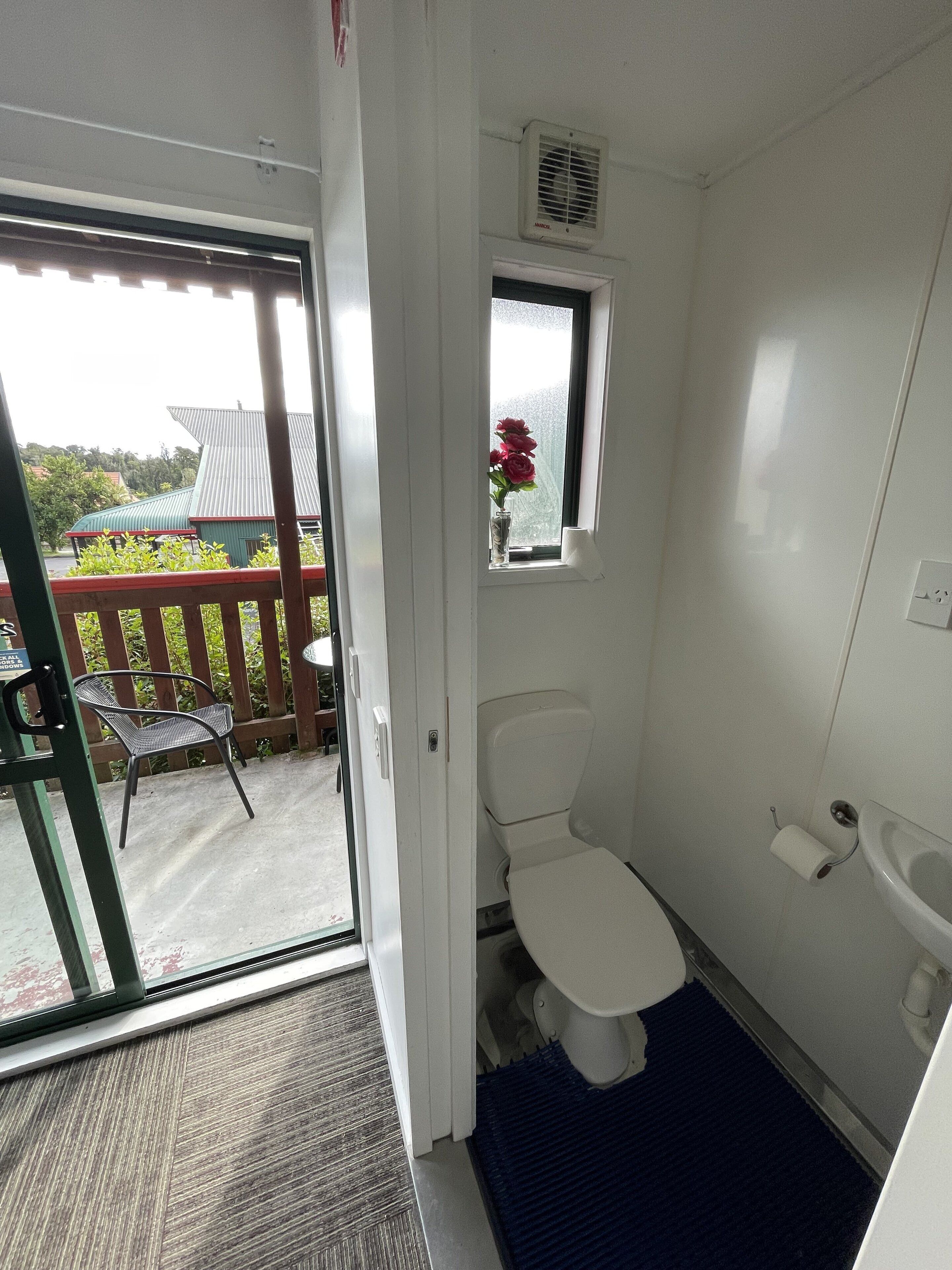 Shower, rainfall showerhead, hair dryer