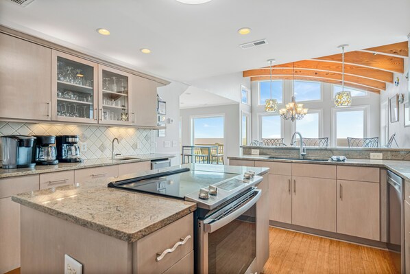 Fridge, microwave, oven, stovetop - Pool, Beach Access, Walk to Town, Pet ok w/ fee- 808 Ocean (Isle Of Palms)