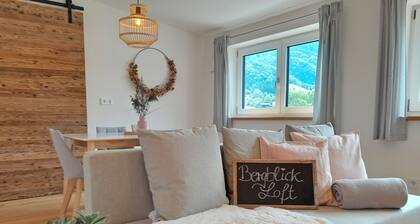 Ferienwohnung Bergblick Loft, 60 qm mit separatem Schlafzimmer und West-Balkon