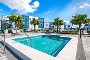 Outdoor pool - Trendy Two Story Condo near Disney with Resort & Waterpark Access - B24-203 (Kissimmee)