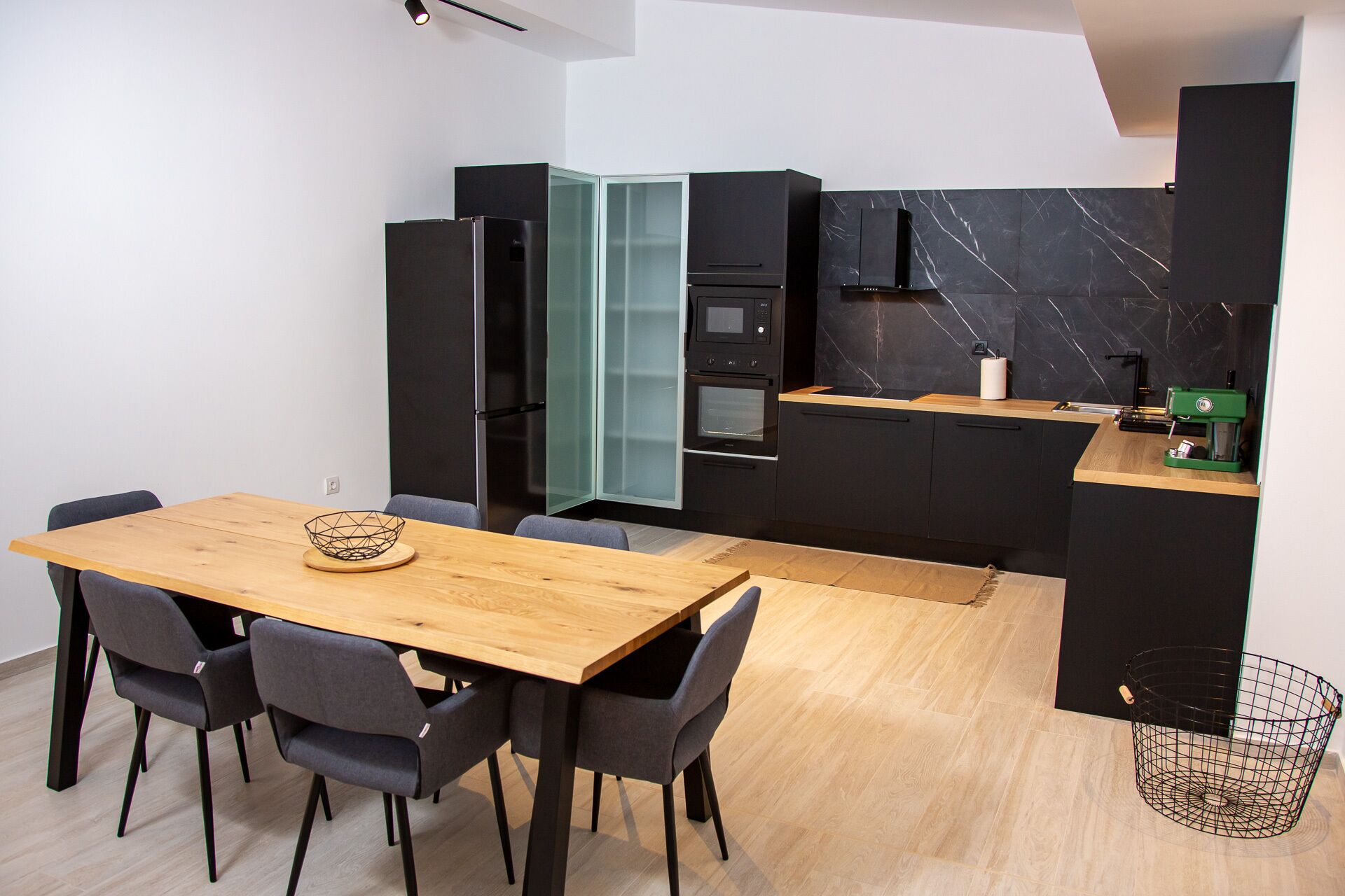 Villa | Private kitchen | Fridge, microwave, oven, stovetop