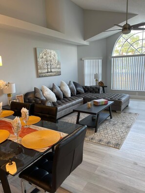 Living room - Three Bedroom Apartment #4 -- 5014 LBC -- Vusa Three Bedroom Condo Apartment (Kissimmee)