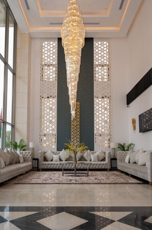 Sitteområde i lobbyen